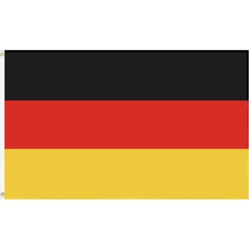 JiaHao Wholesale 100% Polyester Double Stitched Stock 3x5ft Germany Flag