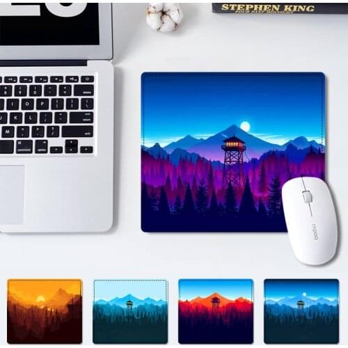Pattern Deep forest firewatch Mouse Mat mouse non-slip pad player pad small size rubber Gaming mouse Pad office Desk Mat
