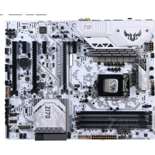 Used desktop motherboard original motherboard for ASUS SABERTOOTH Z170 S LGA 1151 DDR4 I3 I5 I7 USB2.0 USB3.0 USB3.1 64GB