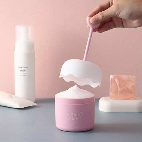 Cute Foam Maker Cup Household Facial Cleanser Foam Maker Portable Foam Cup Body Wash Bubble Maker Bubbler For Face Clean Tool