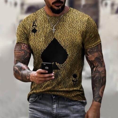 3D Casual Top Summer Fashion Short Sleeve New Cross Pattern Mens T-shirts Street O-Neck Shirt Daily Street Wear Drop Shipping