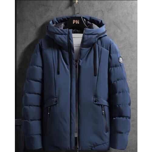 2020 New Winter Warm Jacket Men Cotton Hoodied Parka Coat Men Thicken Zipper Mens Jackets