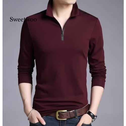 Men T-Shirts Men Solid Color Slim Fit Shirt Long Sleeve Tshirt Mens Casual T Shirts Clothing 3XL