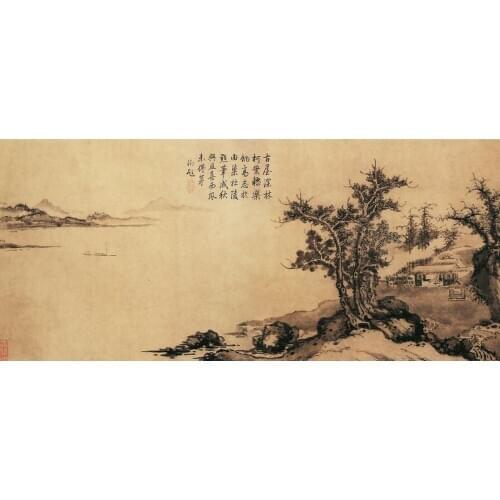 NEW ANCIENT CHINESE LANDSCAPE ART ARTWORK PAINTING Art print Silk poster Home Wall Decor