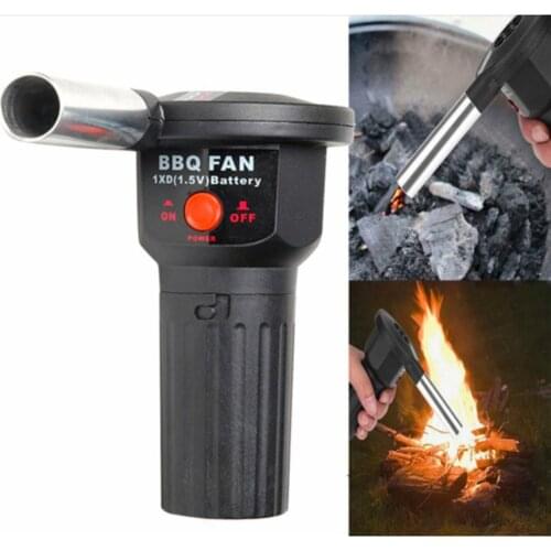 Portable Handheld Battery Powered BBQ Fan Air Blower for Outdoor Camping Picnic Barbecue Cooking Tool Grill Accessories