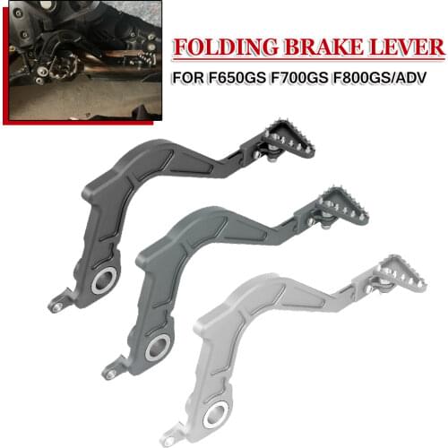 For BMW F700GS F650GS F800GS Adventure ADV F 800 700 650 GS Motorcycle CNC Adjustable Folding Brake Lever Rear Foot Brake Pedal