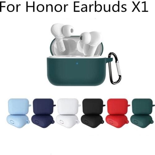 Silicone Shockproof Case For Honor Earbuds X1 bluetooth Earphones Case Anti Lost Rope For Honor Earbuds X1