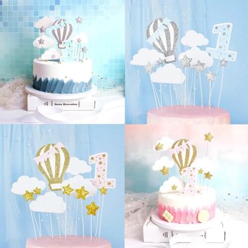 1st Birthday Cake Topper Birhday Cake Baby Shower Decor Girl Boy First Birthday Party Decor Kids One Cake Topper Baby Birthday