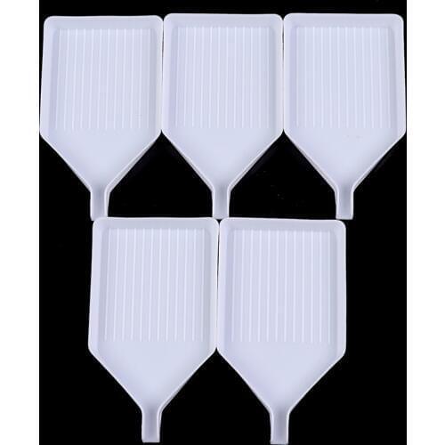 10pcs/lot 5D Diamond Rhinestone Plate Tray DIY Cross Stitch Nail Art Dotting Plastic Tool