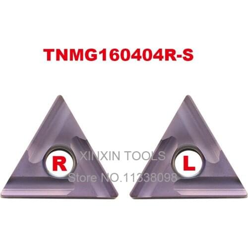 10pcs TNMG160404R-S/TNMG160404L-S High Quality Carbide Inserts External Turning Tools Metal Turning Machine Parts Lathe Tool