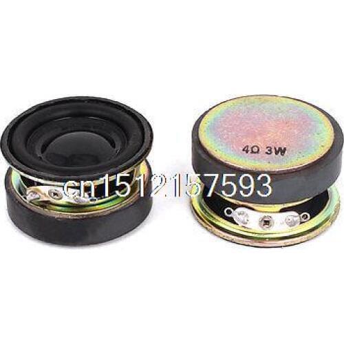 2 Pcs 3W 4 Ohm 40mm Round External Magnet Electronic Speaker Trumpet
