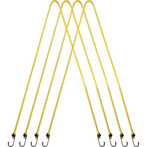 4 Pieces Heavy Duty Strong Elastic Bungee Rope Shock Cord Luggage Strap