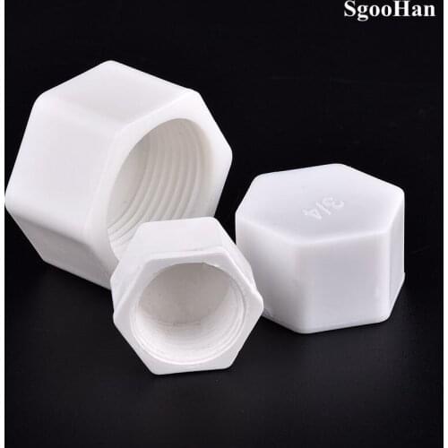 5~10 Pcs PPR 1/2" 3/4" 1" Female Thread Pipe Hexagon Shaped Blocked Caps Plastic End Cap Plug PVC Tube Sealing Fittings