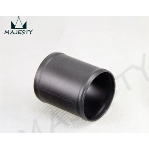 5pcs Alloy Aluminum Hose Adapter Joiner Pipe Connector Silicone 63mm 2.5" L=76MM BK 5 pieces