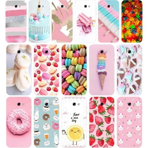 94AA Colorful Ice Cream Macarons Soft Silicone Tpu Cover phone Case for Samsung Galaxy A5 2015 2016 A7 2017 A8 Plus A9 2018 A80
