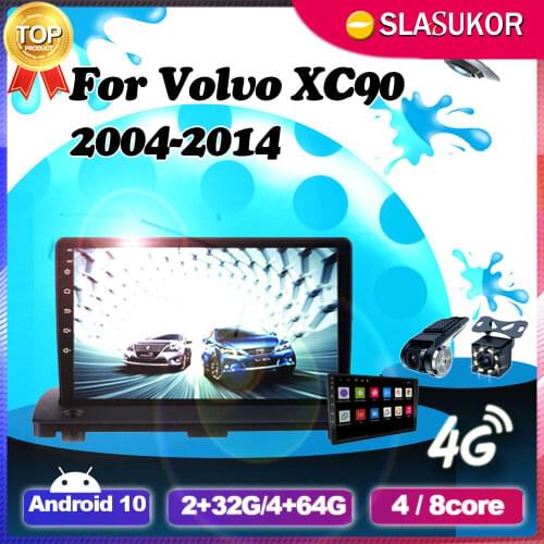 Android 10.0 Multimedia Player For Volvo XC90 XC 90 2004 2005 2006-2014 Navigation 4G Car Auto Radio GPS Keine No 2din 2 din DVD