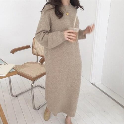 Модные вязаные платья Biktble China At AliExpress