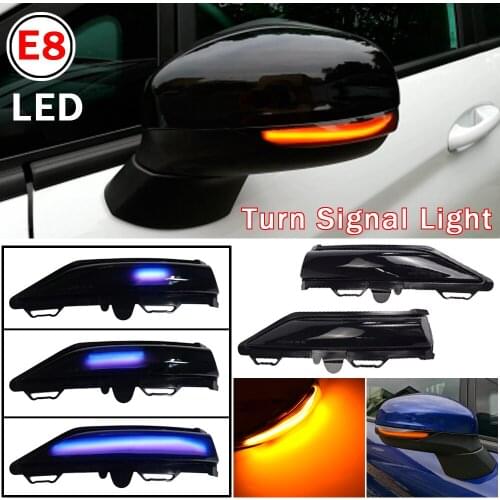 Side Rearview Mirror Dynamic Indicator Blinker Flasher LED Turn Signal Sequential Light For Ford Fiesta ST Line MK8 2018 2019