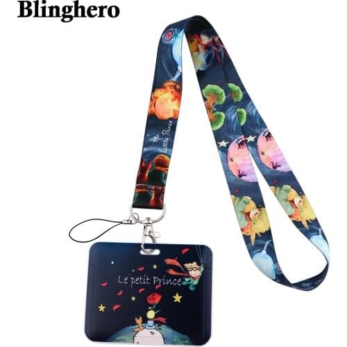 CB460 The Little Prince and the fox Lanyard Keychain ID Card Badge Holder Camera for USB Badge Holder DIY Hanging Rope