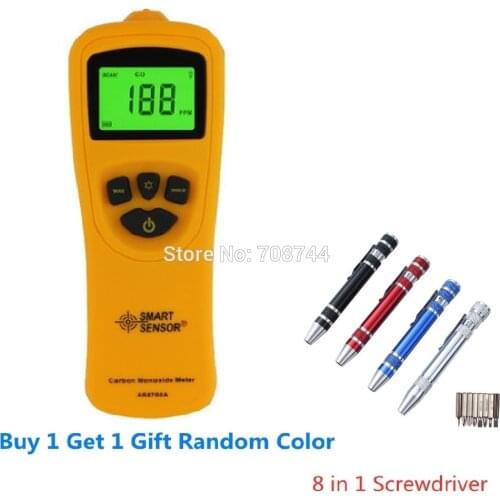 SMART SENSOR AR8700A Digital Carbon Monoxide Meter CO Monitor Gas Detector