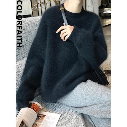 Женские вязаные пуловеры Colorfaith China At AliExpress