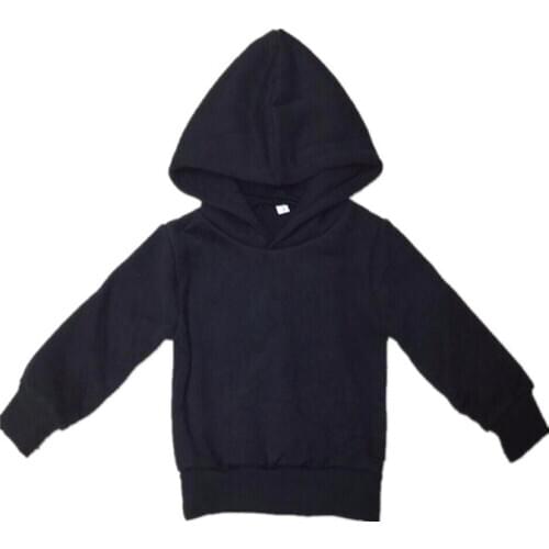 COSPOT Baby Girls Boys Winter Hoodies Coat Boy Plain Black Gray Sweatshirts Kids Tops Coat Children Pullover Outfits 2021 New 23