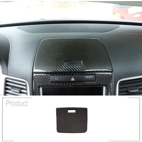 For Volkswagen Touareg 2011-2018 Soft Carbon Fiber Interior 3D Sticker Material Car Center Storage Box Accessories
