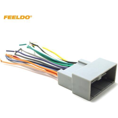 FEELDO Car Radio Audio Stereo Amplifier Interface Wire Harness Plug for Honda Install Aftermarket CD/DVD Stereo #2959