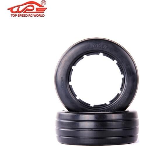 Front or Rear Slick Tyres Skin Set Without Inner Foam for 1/5 Scale RC Rofun Rovan Km Baja 5B Spare Parts
