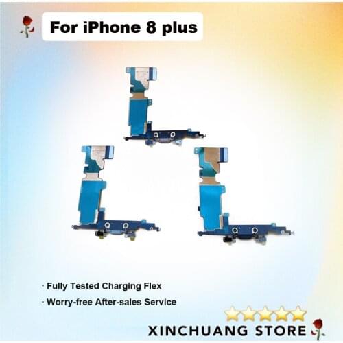 Charging Quality Charger Port USB Dock Connector Flex Cable Ribbon For iPhone 7 - 7 plus - 8 - 8 Plus With Audio Jack & Mic