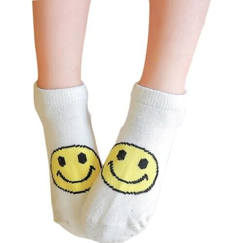 2016 Spring autumn Fashion boys and girls 5 pairs socks and Baby Pure cotton Floor socks South Korea Cute cartoon smile socks