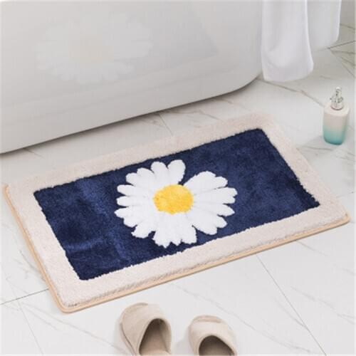 Fashion hot sale New flocking home door slip mat household bathroom bathroom Comfortable Bath Paddoor absorbent mat door mat