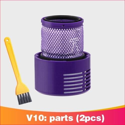 Washable Big Filter Unit For Dyson V10 Sv12 Cyclone Animal Absolute Total Clean Cordless Vacuum Cleaner, Replace Filter