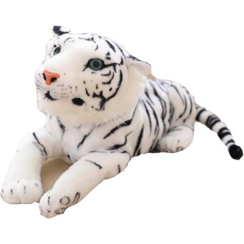 BOLAFYNIA Cartoon spotted white tiger animal tissue paper box practic plush Stuffed toy