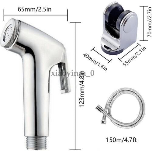 Bidet Toilet Sprayer Set-Handheld Kit-Bathroom Hand Shower Self Clean Stainless Sanitary Ware Suite