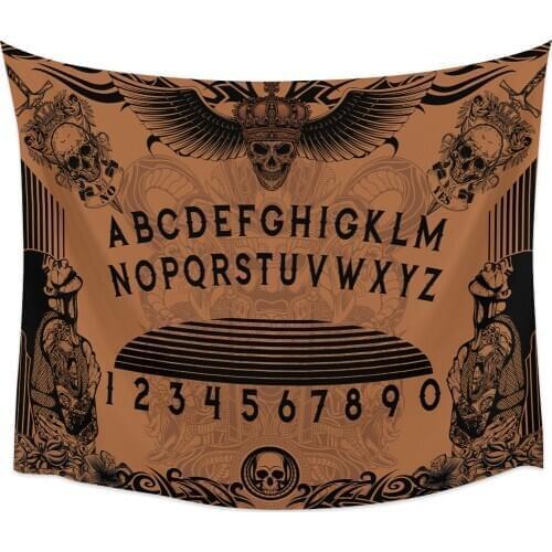 Wall Tapestry Halloween Theme Witch Divination Board Pattern Tapestry Wall Hanging Home Decor Tapestries Bedroom