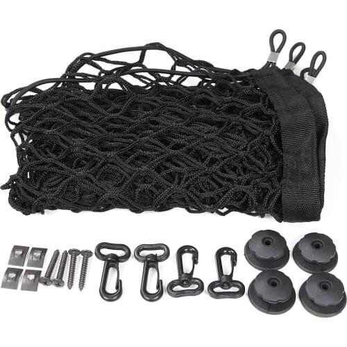 Nylon Car Storage Net Mesh Hatchback 110cm-40cm Rear Luggage Cargo Trunk extra Storage Organizer for SUV/RV hatchback