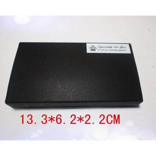 Wholesale 13.3*6.2*2.2cm Black Kraft Paper Drawer Boxes,Handmade Craft gift packing Boxes DHL free shipping200piece\lot