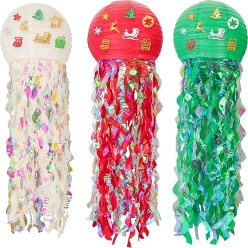 Christmas Theme Decoration DIY Jellyfish Paper Lantern Little Mermaid Under The Sea Party Birthday Party Decorations Baby Shower