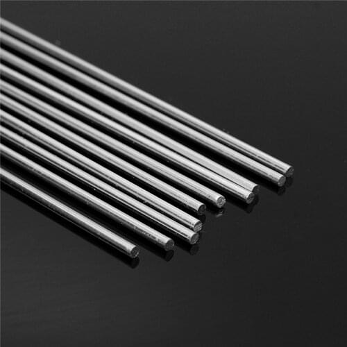 8pcs 2mmx230mm Silver Aluminum Alloy Welding Rod Low Temperature Metal Soldering Brazing Wire Solder TIG Filler Rods