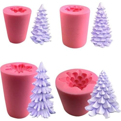 Silicone Christmas Tree Cake Mold DIY Baking Mould 3D Christmas Tree Soap Mold Home Baking Tools Cake Fondant Chocolate Making