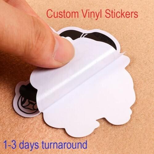 Custom Vinyl Diet Cut Stickers PVC Photo Pet Logo Brand Name Waterproof Personalize Wedding Party Decor Decals Labels Dropship