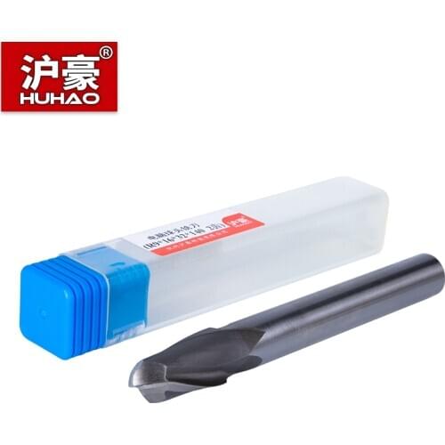 HUHAO R0.5-R12.5 CNC Ball Nose End Mills 2 Flutes Solid Carbide Lengthen Milling Cutter CNC Tools For Metal 70-200mm Length 1pc