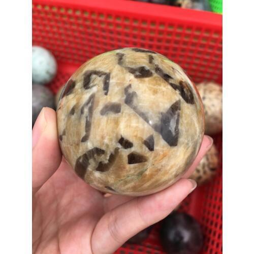 1pcs NATURAL Leopard grain stone quartz crystal sphere ball healing 60mm