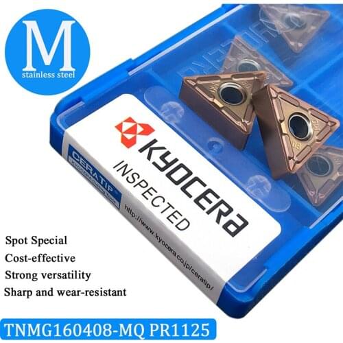10PCS TNMG160408 MQ PR1125 100% Original High Quality Carbide Inserts For Stainless Steel Machining Turning Tool Lathe Tools