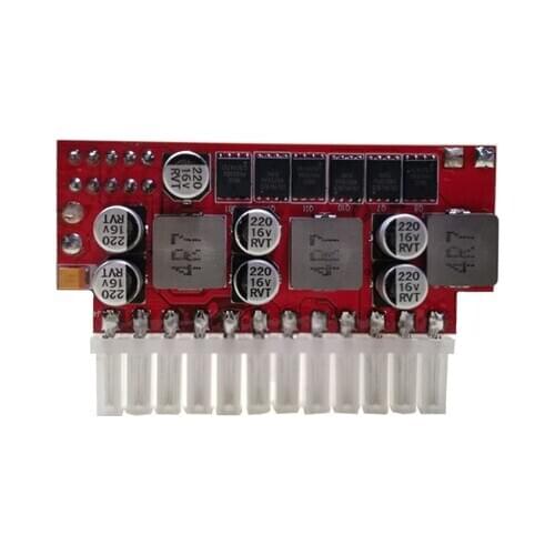 12V DC-ATX200W in-line conversion module NAS multi-drive No noise power supply PSU ATX Switch pcio HDD SSD
