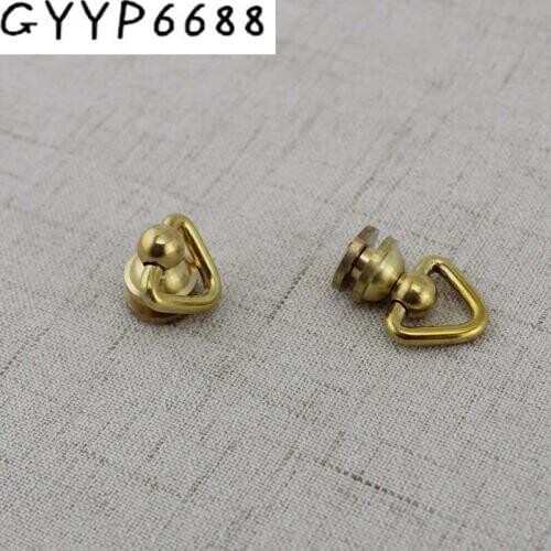 4pcs 20pcs High quality Copper screws Round Head Solid Nail Leather Screw Rivet Bags Decoration DIY