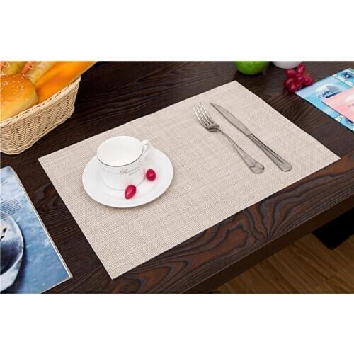 4 Piece Color Anti-skid Restaurant Table Mat Waterproof Table Mat Kitchen Accessories Place Mat Western Place Mat Thicken