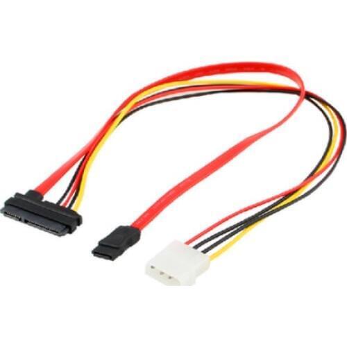 7 Pin SATA Serial ATA to SAS 29 Pin & 4 Pin Power Cable Male Connector Adapter for 2.5" inch HDD Hard Disk Drive F