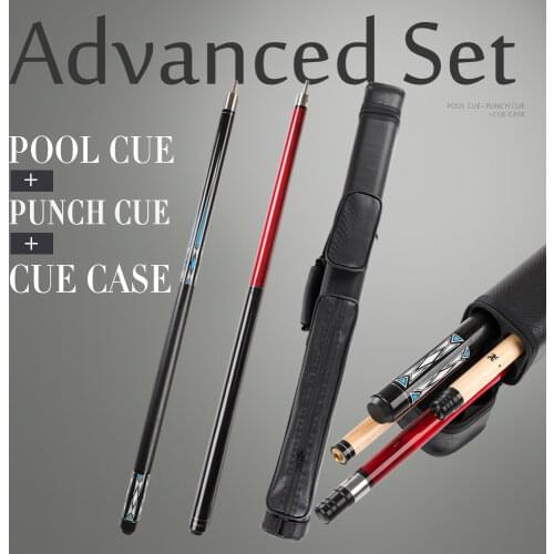 RP Pool Cue 11.5mm Tip ADAMII Punch Cue 13mm Tip 4 Holes Cue Case Cost-effective Combination Born For Advanced Beginners Billiar
